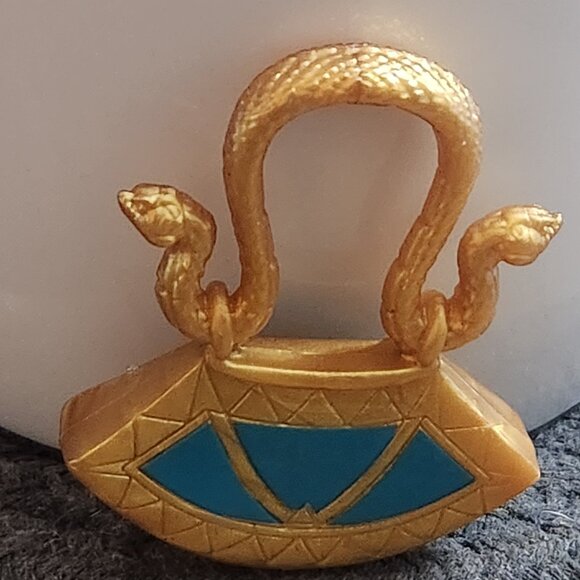 Monster High Doll Nefera de Nile 1st Wave Original Gold & Teal Snake Head Purse - Picture 2 of 4